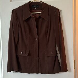Chocolate brown blazer